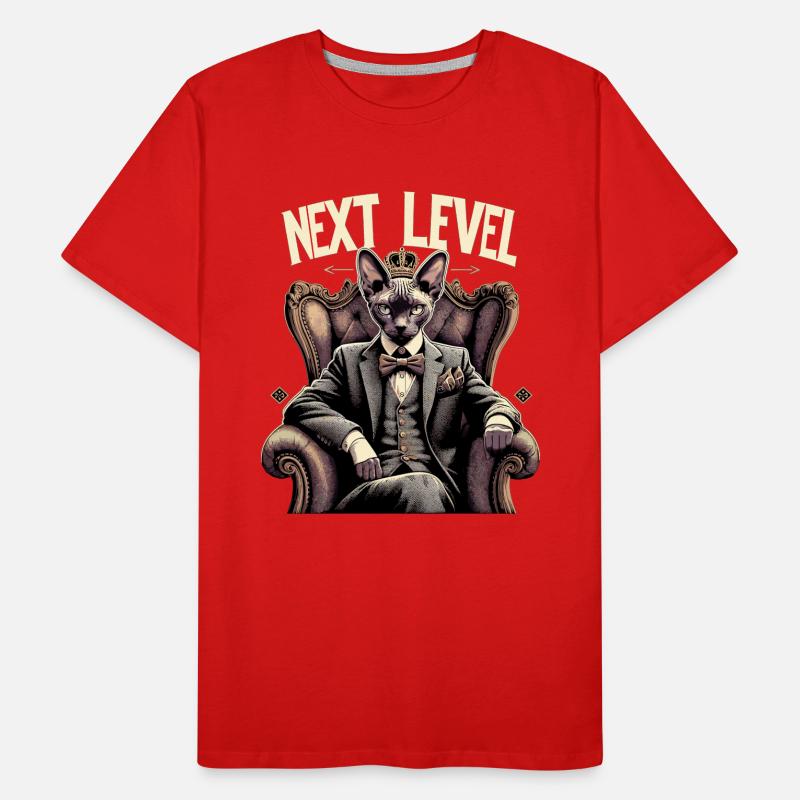 Cornish Rex Suit Next Level Cat Gift Men's Premium Organic T-Shirt