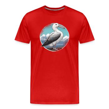 Éleveur d’oiseaux Ornithologue Ornithologue Ornithologue - T-shirt bio Premium Homme - rouge - Devant - Damien (186cm)