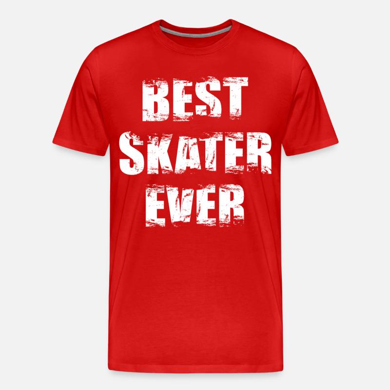 Best Skater Ever - Männer Premium Bio T-Shirt - Rot