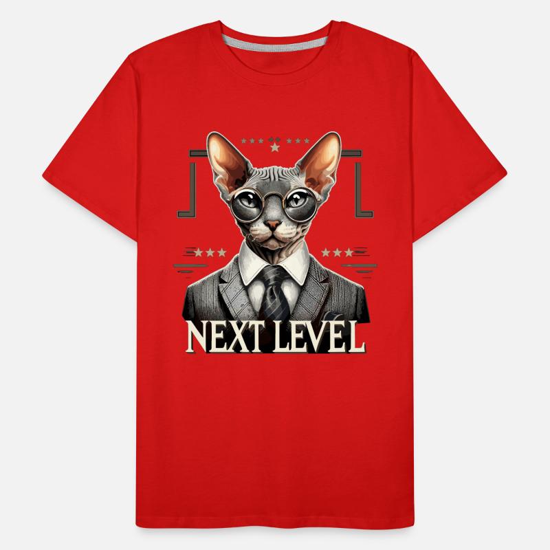 Cornish Rex Suit Next Level Cat Gift Men's Premium Organic T-Shirt