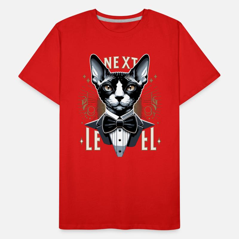 Cornish Rex Suit Next Level Cat Gift Men's Premium Organic T-Shirt