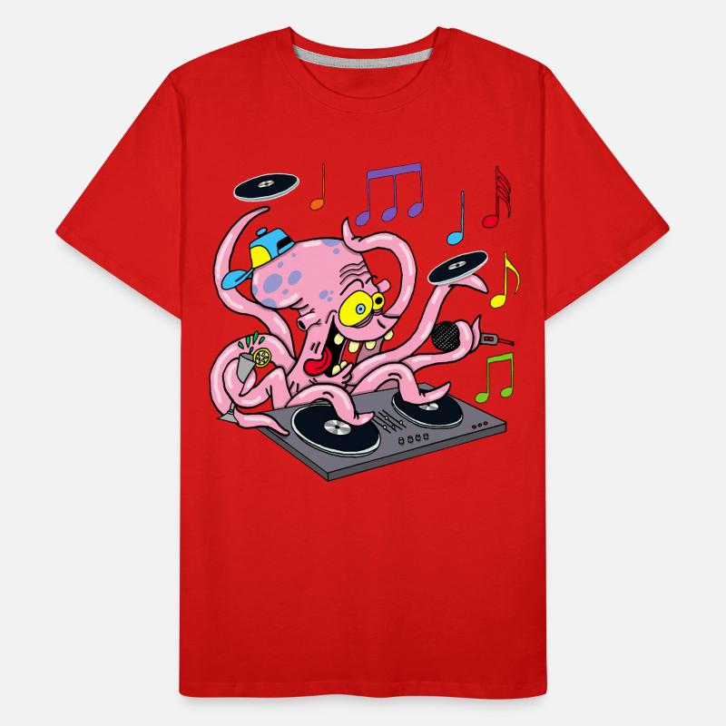 Deejay Octopus Men's Premium Organic T-Shirt