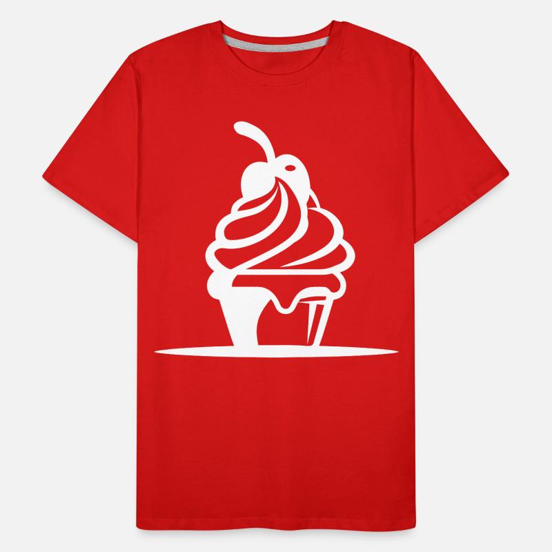 Graphique de crème glacée T-shirt bio Premium Homme