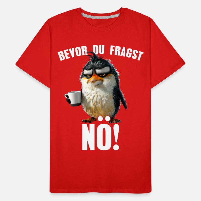 Before you ask: Nope! Sarcasm Penguin Comic Men's Premium Organic T-Shirt