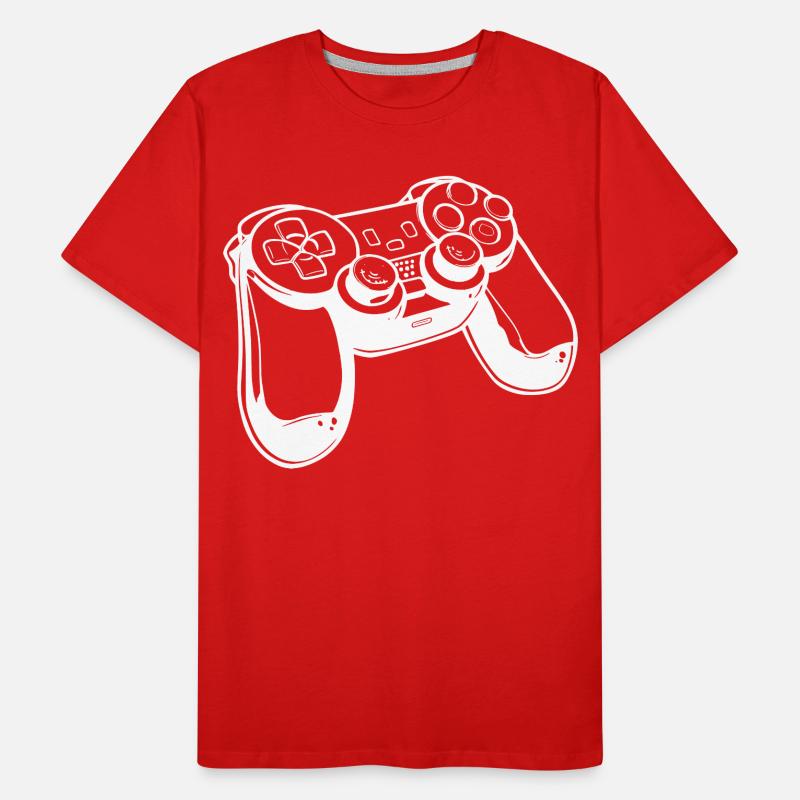 Game Controller Sketch Men's Premium Organic T-Shirt
