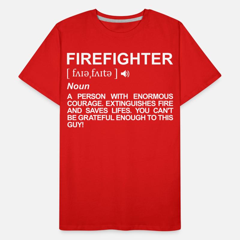 Définition de pompier T-shirt bio Premium Homme