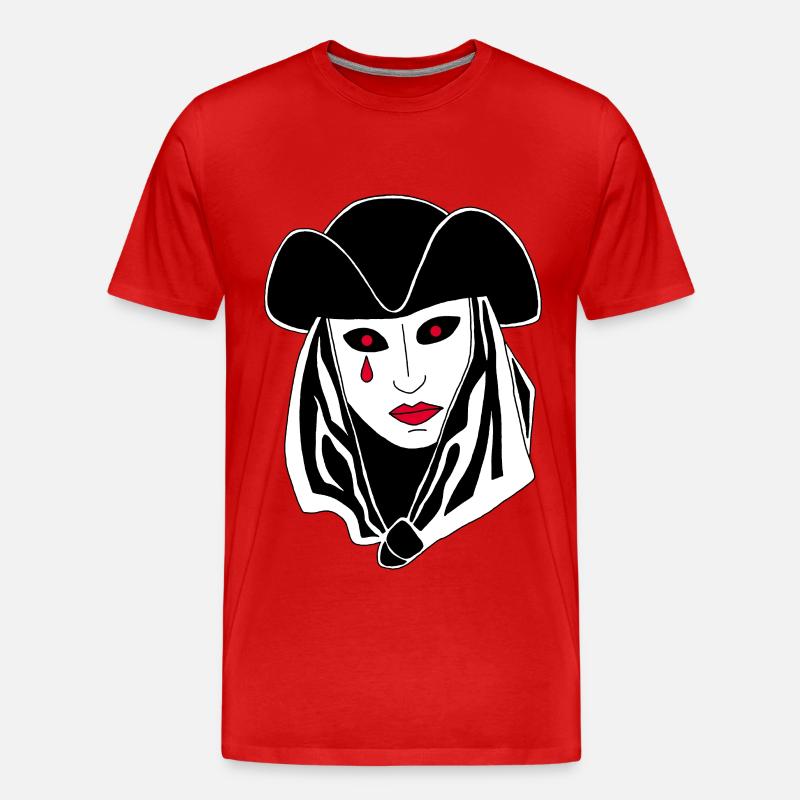 Das Phantom von Venedig - Männer Premium Bio T-Shirt - Rot