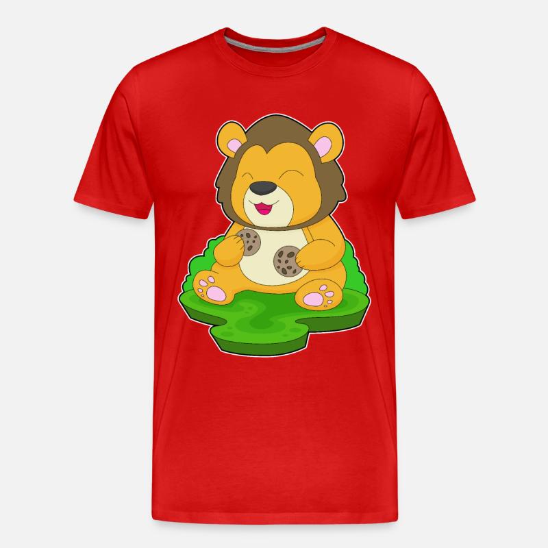 Biscuits Lion - T-shirt bio Premium Homme - rouge