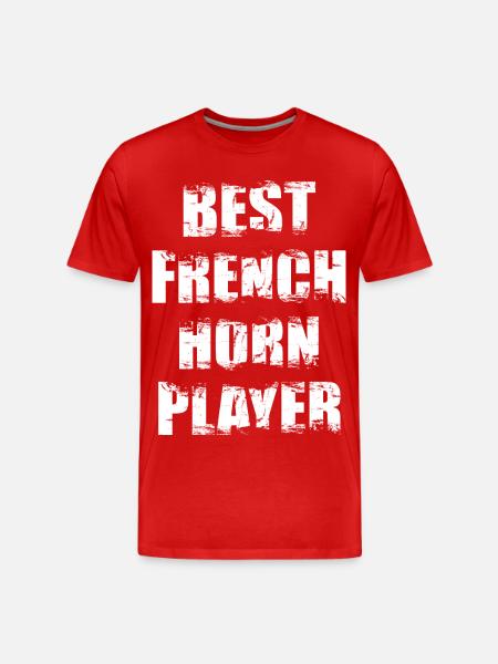 Bester Waldhornspieler - Männer Premium Bio T-Shirt - Rot