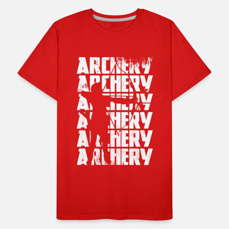 Bogenschießen Männer Premium Bio T-Shirt