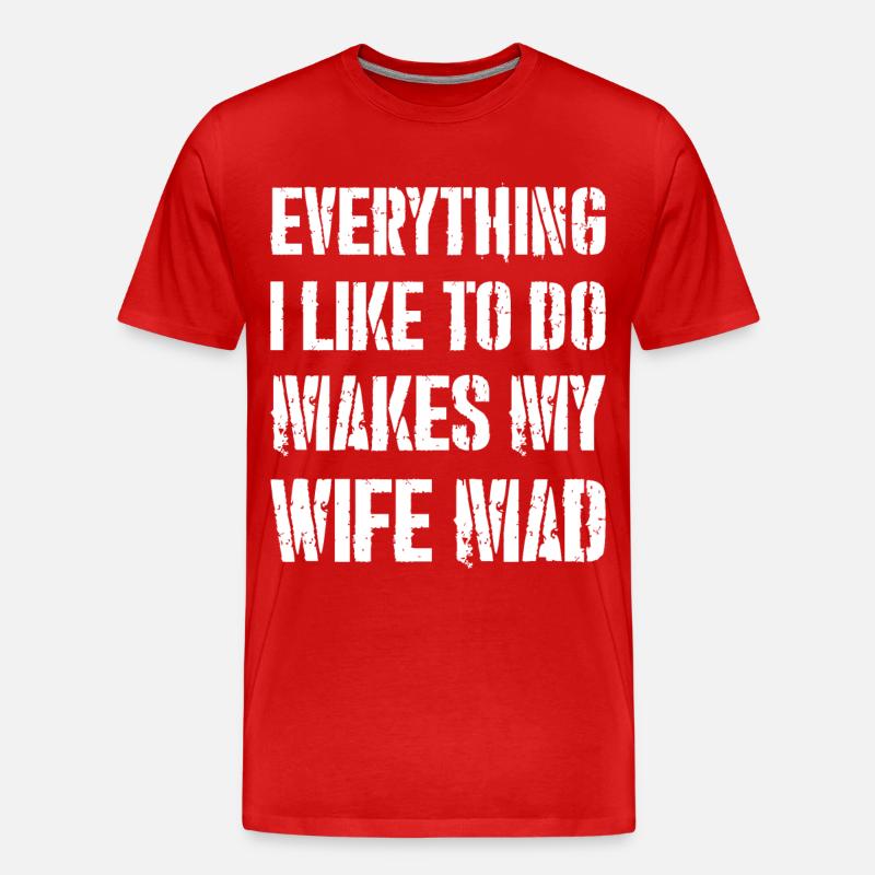 alles, was ich gerne mache - Männer Premium Bio T-Shirt - Rot
