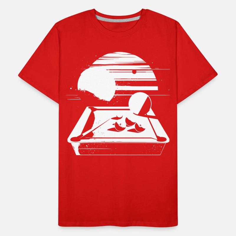 Graphismes de billard T-shirt bio Premium Homme