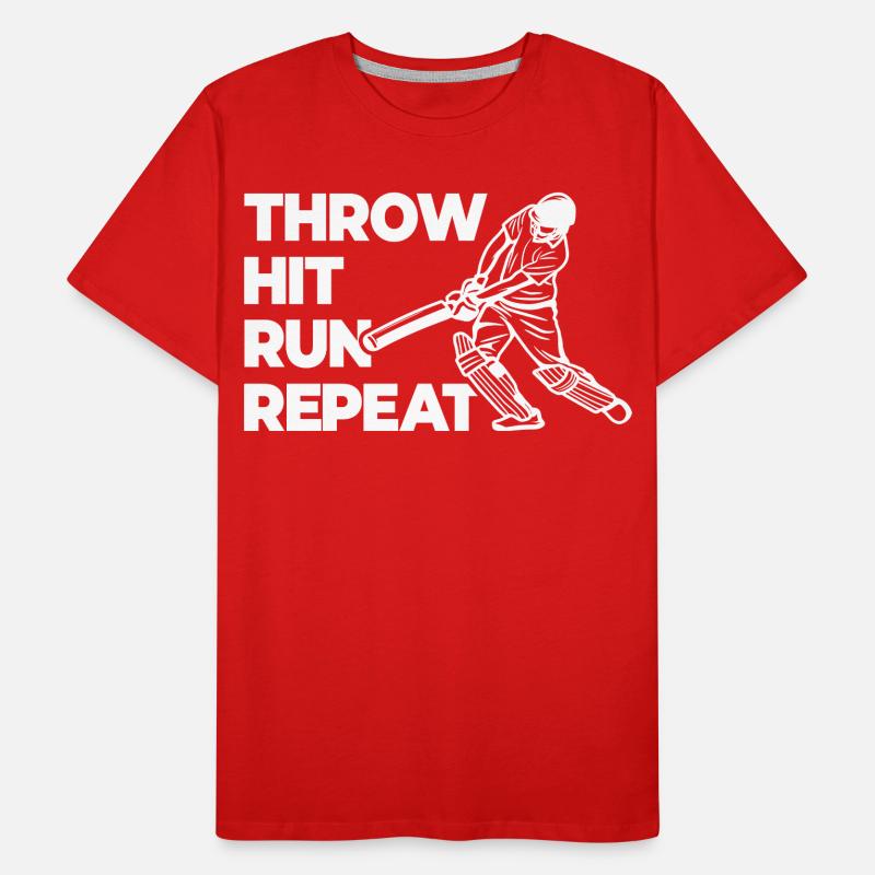 Throwing, hitting, repeating races Men's Premium Organic T-Shirt