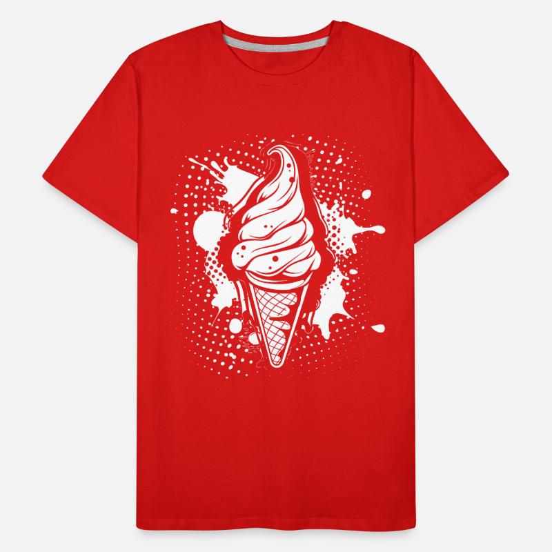 Soft ice cream Men's Premium Organic T-Shirt