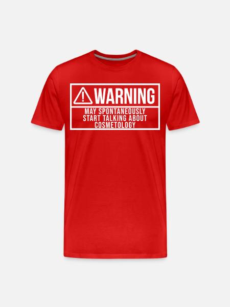 Cosmetology Cosmetology Cosmetology - Men's Premium Organic T-Shirt - red