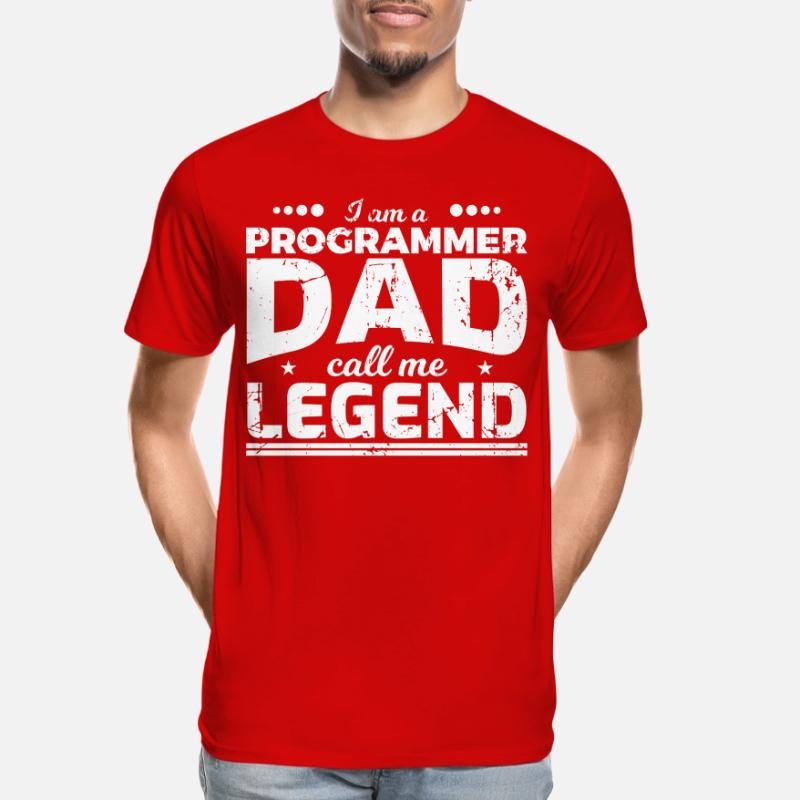 Coder Papa Männer Premium Bio T-Shirt