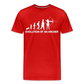 Child to archer - Men's Premium Organic T-Shirt - red - Front - Damien (186cm)
