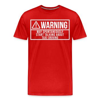 Chauffeur de taxi Chauffeur de taxi - T-shirt bio Premium Homme - rouge - Devant - Damien (186cm)
