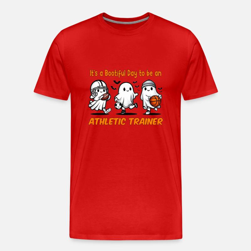 Bootiful Day, um Athletiktrainer zu werden - Männer Premium Bio T-Shirt - Rot