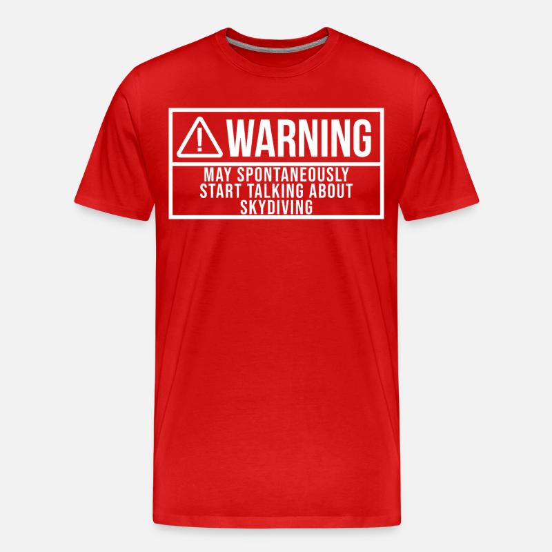 Skydive - Männer Premium Bio T-Shirt - Rot