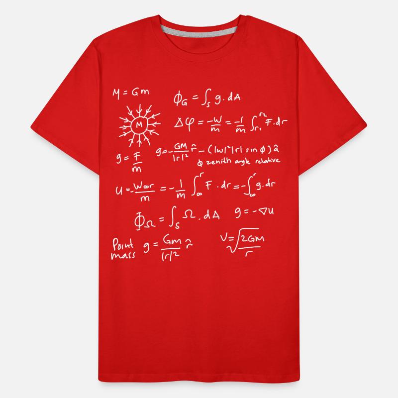Physics Equations Unleashed Men's Premium Organic T-Shirt