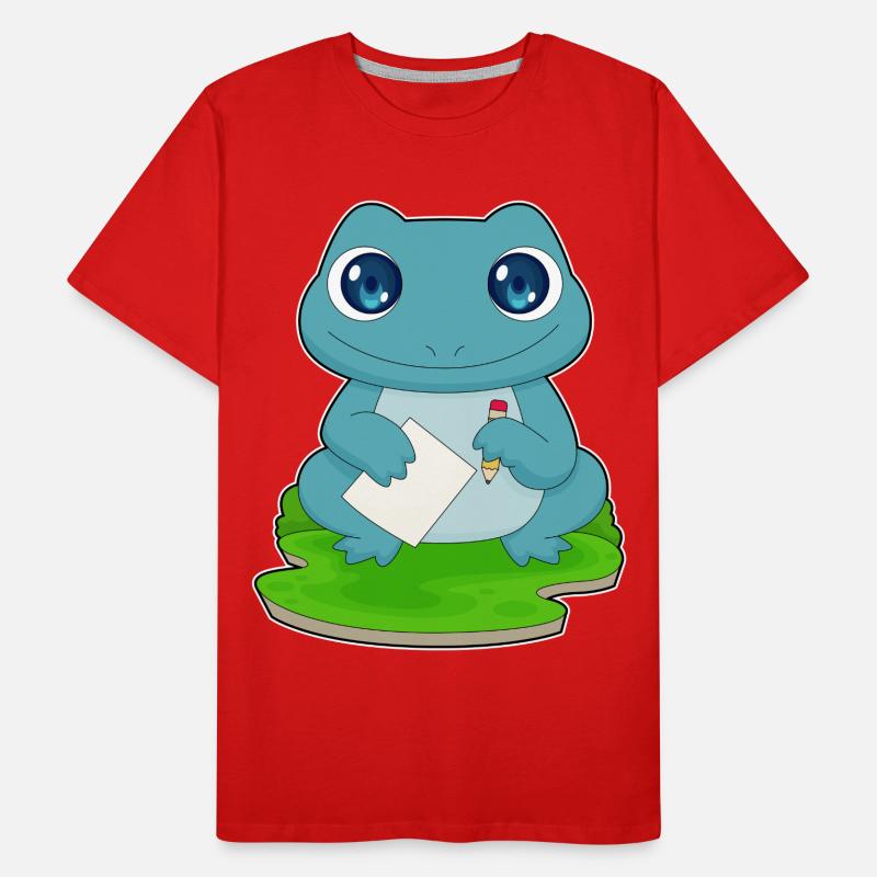 École de papier étudiante Frog T-shirt bio Premium Homme