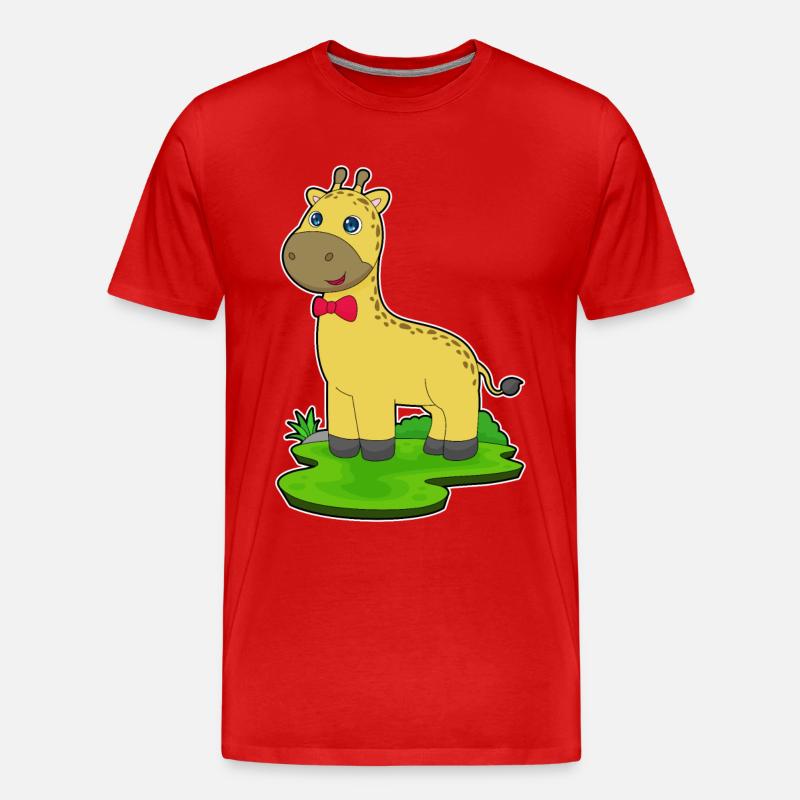 Arc de girafe - T-shirt bio Premium Homme - rouge