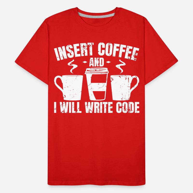 Programmer Funny Jokes Men's Premium Organic T-Shirt