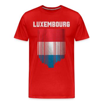 Flag of Luxembourg, Luxembourg pride - Men's Premium Organic T-Shirt - red - Front - Damien (186cm)