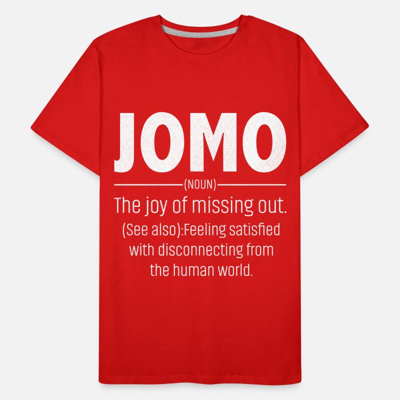 jomo defination Männer Premium Bio T-Shirt