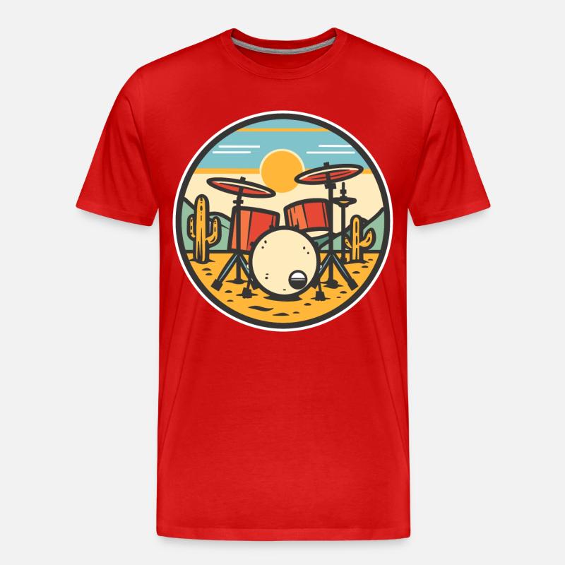 Trapset Comic Look - Männer Premium Bio T-Shirt - Rot