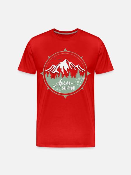 Ski Kompas - Men's Premium Organic T-Shirt - red