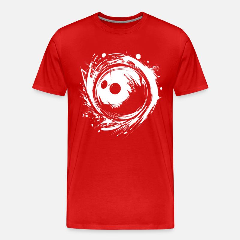 Bowlingkugel - Männer Premium Bio T-Shirt - Rot