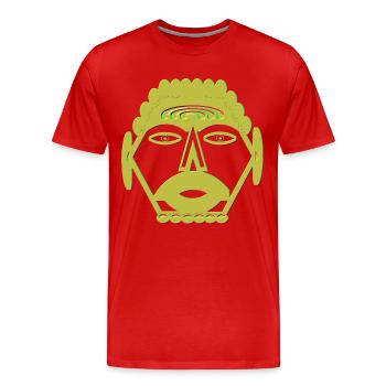 couper - T-shirt bio Premium Homme - rouge - Devant - Damien (186cm)