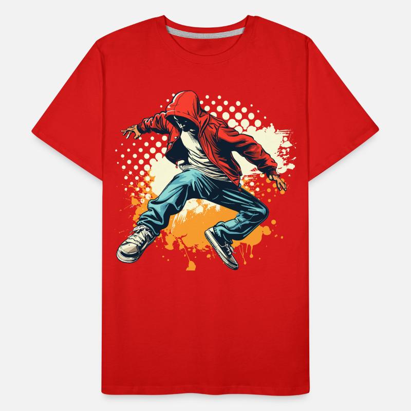 Breakdancer Grafik Männer Premium Bio T-Shirt