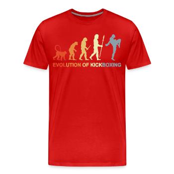 Vintage Kickboxer Evolution - T-shirt bio Premium Homme - rouge - Devant - Damien (186cm)