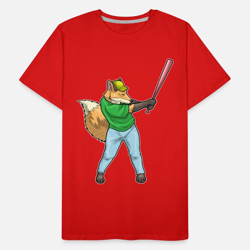 Batte de baseball Fox T-shirt bio Premium Homme
