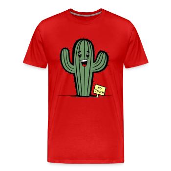 Can't Touch This - Men's Premium Organic T-Shirt - red - Front - Damien (186cm)