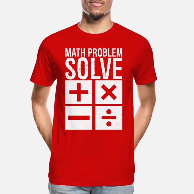 math problem solve Men's Premium Organic T-Shirt