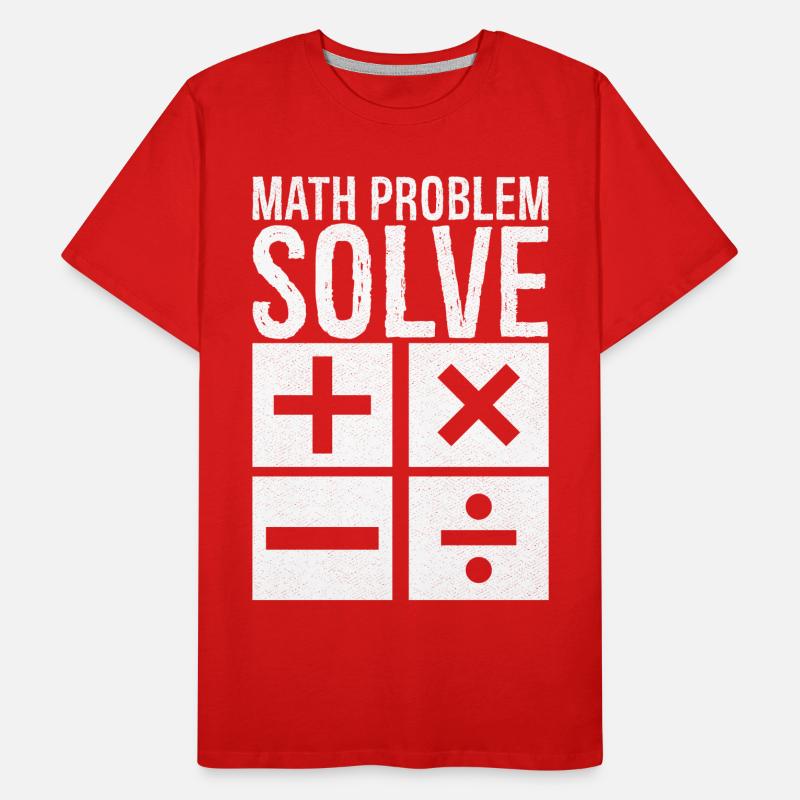 math problem solve Men's Premium Organic T-Shirt