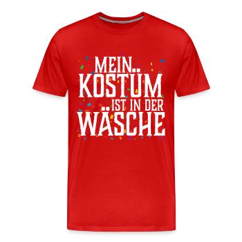 My costume is in the wash - Men's Premium Organic T-Shirt - red - Front - Damien (186cm)