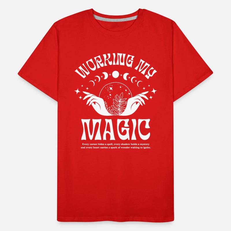 Magic Hands – Esoteric Mystic Design Men's Premium Organic T-Shirt