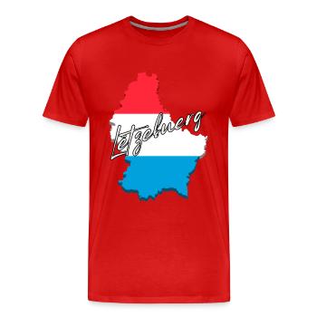 Luxembourg Pride, Luxembourg flag - Men's Premium Organic T-Shirt - red - Front - Damien (186cm)