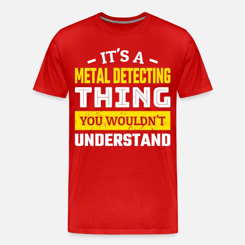 Détection de métaux - T-shirt bio Premium Homme - rouge
