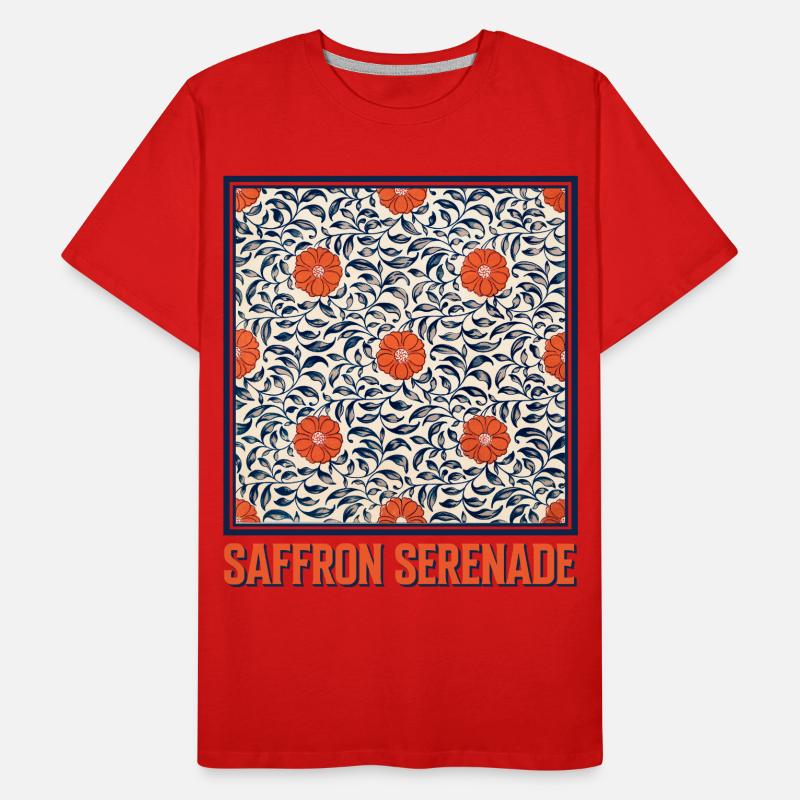 Saffron Serenade Botanicals Men's Premium Organic T-Shirt