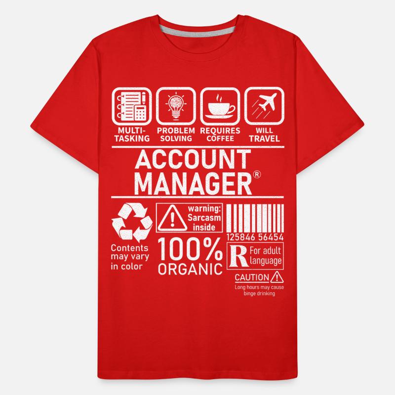 Account Manager Multi Tasking Problem Solving Men's Premium Organic T-Shirt