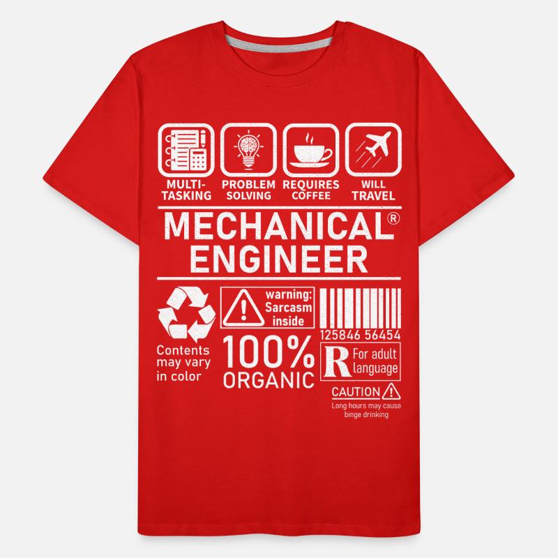 Mechanical Engineer multi tasking problem solving Männer Premium Bio T-Shirt