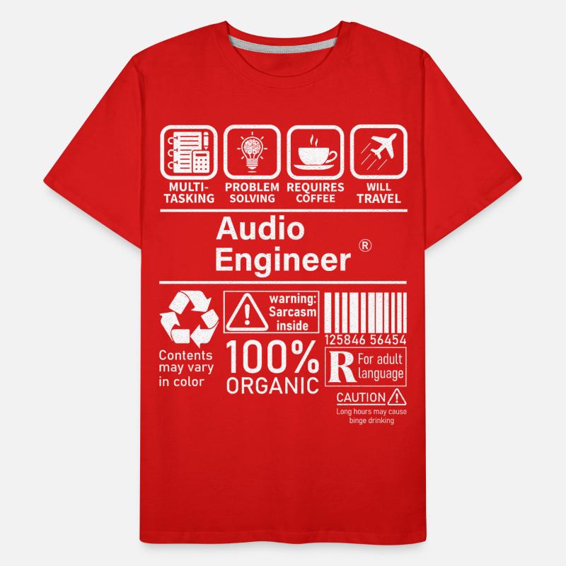 Audio Engineer multi tasking problem solving Männer Premium Bio T-Shirt