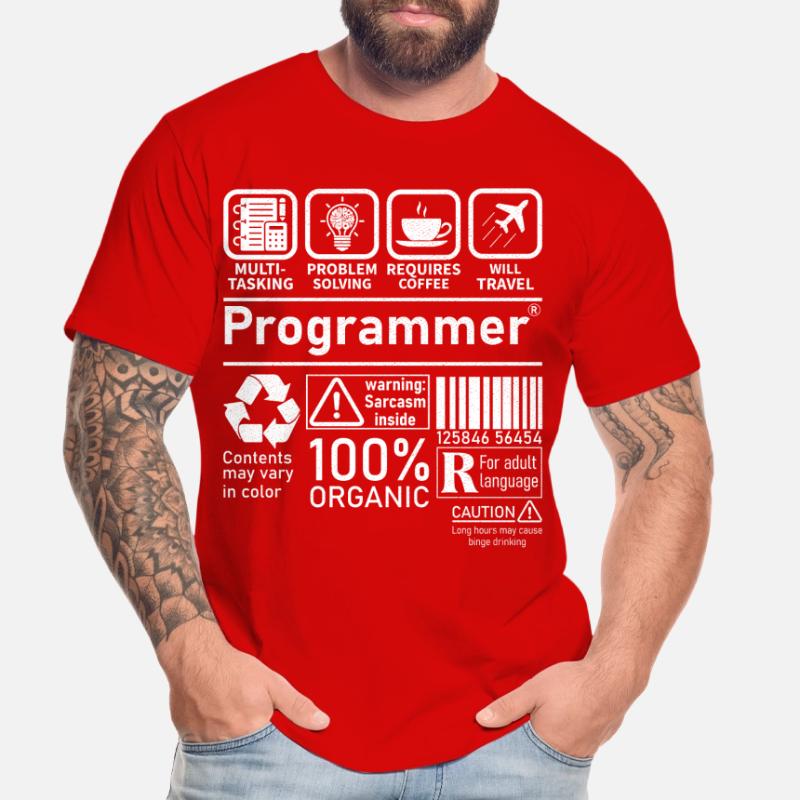 Programmer multi tasking problem solving requires Men's Premium Organic T-Shirt