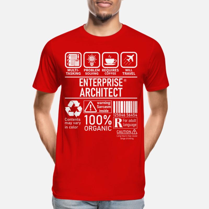 Enterprise Architect multi tasking problem solving Männer Premium Bio T-Shirt